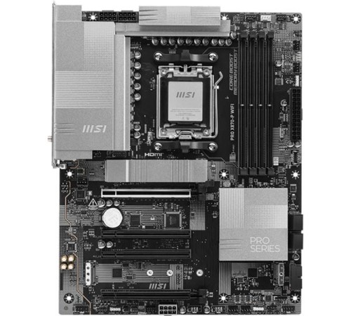 Материнская плата MSI PRO X870-P WIFI,X870,AM5,4DDR5,4PCI-Ex16,3M.2,4SATA3,1USB4,1USB3.2 Gen2x2,3USB3.2 Gen2,4USB