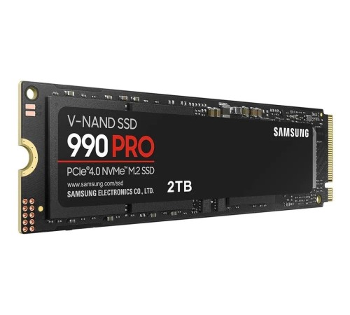 Твердотельные накопители/ Samsung SSD 990 PRO, 2000GB, M.2(22x80mm), NVMe 2.0, PCIe 4.0 x4, V-NAND TLC, R/W 7450/6900MB/s, IOPs 1 400 000/1 550 000, DRAM buffer 2048MB, TBW 1200, DWPD 0.33 (12 мес.) Твердотельные накопители/ Samsung SSD 990 PRO, 2000GB, M.2(22x80mm), NVMe 2.0, PCIe 4.0 x4, V-NAND TLC, R/W 7450/6900MB/s, IOPs 1 400 000/1 550 000, DRAM buffer 2048MB, TBW 1200, DWPD 0.33 (12 мес.)
