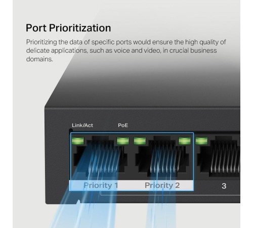Коммутатор/ 10-Port 10/100Mbps Desktop Switch with 8-Port PoE+ Коммутатор/ 10-Port 10/100Mbps Desktop Switch with 8-Port PoE+