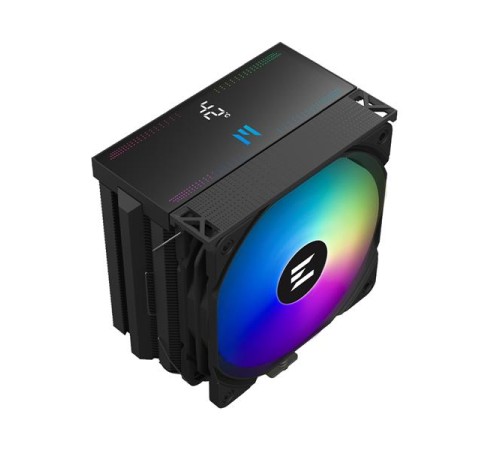 Кулер для процессора ZALMAN CNPS13X DS BLACK, 120mm FAN, 5 HEAT PIPES, 4-PIN PWM, 600-2000 RPM, 29,7 DBA MAX, HYDRO BEARING, ARGB TOP COVER, LIVE CPU TEMPERATURE DISPLAY, FULL SOCKET SUPPORT