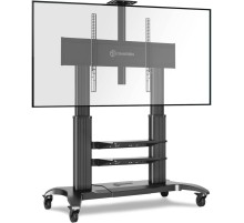 ONKRON мобильная стойка для ТВ или интерактивной панели 60"-100", макс 136.4кг, чёрная TS2811