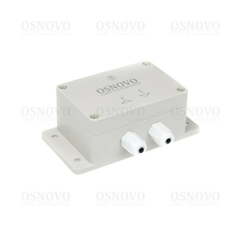 Устройство грозозащиты OSNOVO SP-IP/1000PW(ver.2) Уличное устройство грозозащиты для локальной вычислительной сети (скорость до 1000 Мб/с).Совместимо с оборудованием PoE IEEE 802.3af/at/bt. Поддержка PoE устройств мощностью