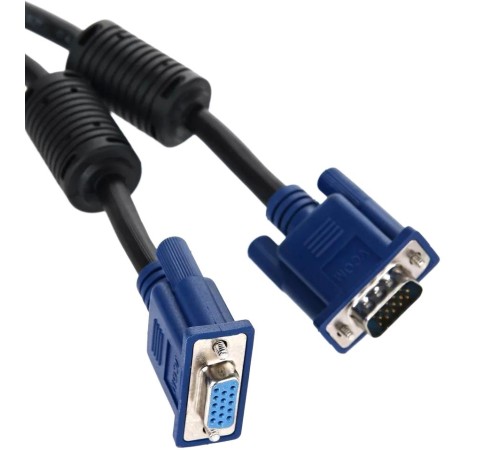 Кабель/ Кабель удлинительный Монитор-SVGA card (15M-15F) 3m, 2 фильтра VCOM <VVG6460-3M>