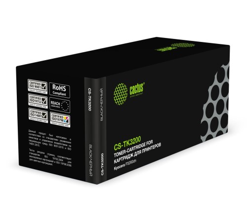 -/ Картридж лазерный Cactus CS-TK3200 TK-3200 черный (40000стр.) для Kyocera P3260dn