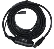 Кабель-адаптер/ Кабель-адаптер USB3.0-repeater, удлинительный активный <Am-->Af> 5м VCOM <CU827>