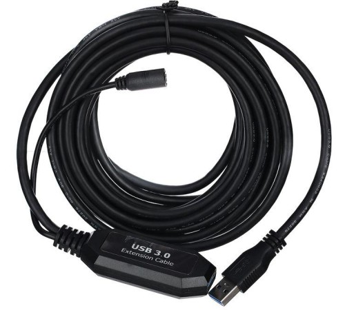 Кабель-адаптер/ Кабель-адаптер USB3.0-repeater, удлинительный активный <Am-->Af> 5м VCOM <CU827>