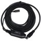 Кабель-адаптер/ Кабель-адаптер USB3.0-repeater, удлинительный активный <Am-->Af> 5м VCOM <CU827>