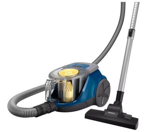 Пылесос Philips/ Пылесос Philips, безмешковый, мощность 850 Вт, 2 насадки, объем пылесборника 1.3 л, цвет синий