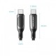 Кабель Vention USB 2.0 CM/CM с LED дисплеем - 1.2м. Чёрный 5А PD100W, шт.