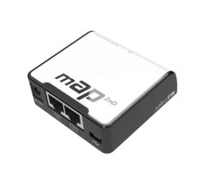 Точка доступа wi-fi MikroTik mAP with AR9531 650MHz CPU, 64MB RAM, 2xLAN, built-in 2.4Ghz 802.11bgn Dual Chain wireless with integrated antennas, microUSB, RouterOS L4, plastic case, PSU , POE-out