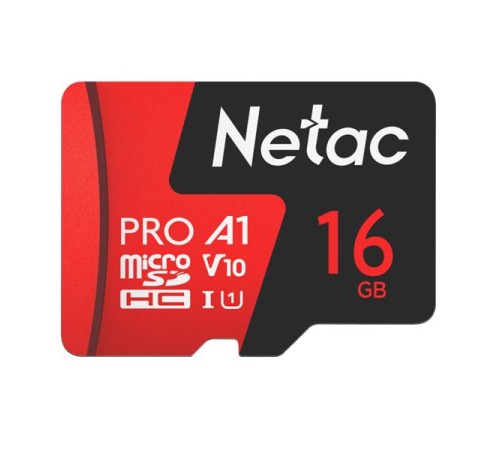 Носитель информации Netac P500 Extreme PRO 16GB MicroSDHC V10/U1/C10 up to 100MB/s, retail pack card only