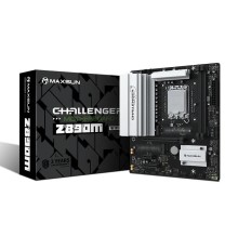 Материнская плата MAXSUN MS-Challenger Z890M WIFI, LGA1851, Z890, 2*DDR5, 3*SATA3, 2*M.2, USB 3.2, USB 2.0, Type-C, 1*PCIEx16, 1*PCIex4, 1*PCIex1, HDMI+DP, mATX