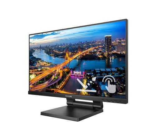 Монитор LCD 21.5'' 16:9 1920х1080(FHD) IPS, TOUCH, 75 Hz, 250 cd/m2, 1000:1, 50М:1, 4ms, VGA, HDMI, DP, USB-Hub, Height adj, Tilt, Speakers, Black (Мятая упаковка) Монитор LCD 21.5'' 16:9 1920х1080(FHD) IPS, TOUCH, 75 Hz, 250 cd/m2, 1000:1, 50М:1, 4ms, VGA, HDMI, DP, USB-Hub, Height adj, Tilt, Speakers, Black (Мятая упаковка)