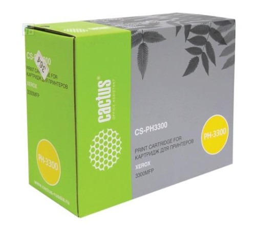 -/ Картридж лазерный Cactus CS-PH3300 106R01412 черный (8000стр.) для Xerox Phaser 3300/3300mfp