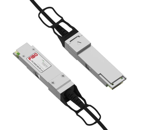 Кабель/ FIBO FT-Q100-DAC1m QSFP28 to QSFP28 DAC модуль, медный кабель Belden, 1 метр