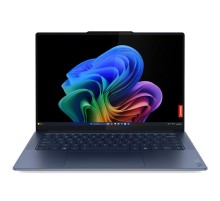 Ноутбук/ Lenovo Yoga Slim 7 14Q8X9 14.5"(2944x1840 OLED)/Touch/Qualcomm Snapdragon X Elite X1E-78-100(Ghz)/32768Mb/1024PCISSDGb/noDVD/Int:Adreno X1-85/Cam/BT/WiFi/70WHr/war 1y/1.28kg/cosmic blue/Win11Home + 65W, RU kbd