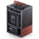 Корпус без блока питания/ Case JONSBO T6, Mini-Tower, 1x140mm, 1xUSB-A 3.0 + 1xUSB-C 3.2, mITX, wood panel + wooden handle Black