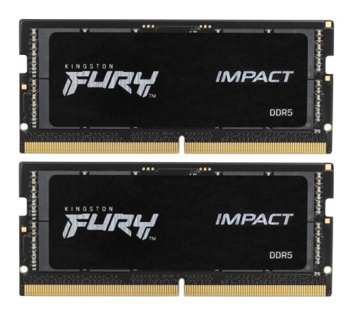 Оперативная память Kingston DDR5 32GB 6000MT/s CL38 1,35V SODIMM kit (2x16GB) FURY Impact PnP