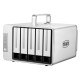 Система хранения данных TerraMaster D5-Thunderbolt3 DAS tower/JBOD,RAID0,1,10,5/up to 5 HS SATA(3,5' or 2,5')/1xDP1.2/2x40GbThunderbolt3/1xPS/1YW