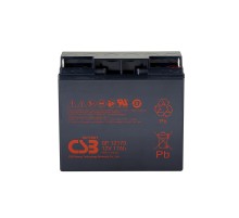 Батарея CSB серия GP, GP12170 B3, напряжение 12В, емкость 17Ач (разряд 20 часов), макс. ток разряда (5 сек.) 230А, ток короткого замыкания 532А, макс. ток заряда 5.1A, свинцово-кислотная типа AGM, клеммы В3, под гайку и болт М6, ДxШxВ 181x76.2x167мм., вес