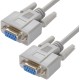 Greenconnect Кабель 0-модемный COM RS-232 линковочный 3 m GCR- DB901-3 m 9F AF / 9F AF, серый