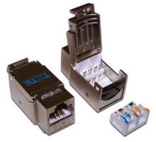  Модуль Keystone RJ45, Cat.6, STP, 90 градусов, белый