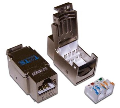 Модуль Keystone RJ45, Cat.6, STP, 90 градусов, белый Модуль Keystone RJ45, Cat.6, STP, 90 градусов, белый