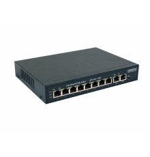 PoE Коммутатор OSNOVO SW-20820(120W) PoE коммутатор Fast Ethernet на 10 RJ45 портов. Порты: 1 x FE (10/100Base-T) с PoE (до 60W, A+B) + 7 x FE (10/100Base-T) с PoE (до 30W), 2 x GE (10/100/1000 Base-T). Соответствуе