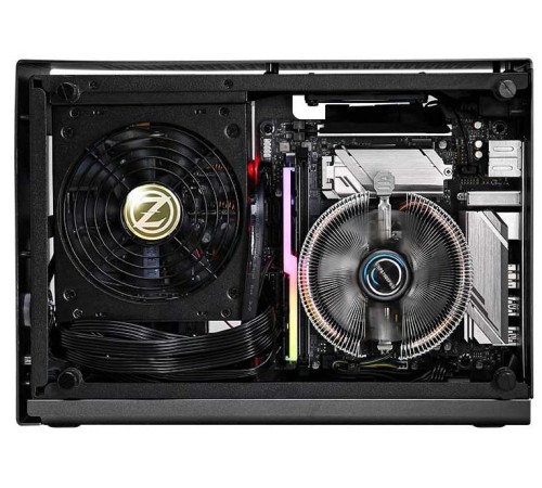 корпус ZALMAN M2 MINI, MITX, ALUMINIUM, GRAY, WINDOWx2, RISER CARD, 2x3.5", 3x2.5", 1xUSB3.0, 1xUSB3.1 TYPE-C, TOP 1x80mm (незначительное повреждение коробки)