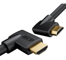 GCR Кабель 1.0m HDMI 2.0, M правый угол /M правый угол, черный, HDR 4:2:2, Ultra HD, 4K 60 fps 60Hz/5K*30Hz, 3D, AUDIO, 18.0 Гбит/с, 28/28 AWG, GCR-52312