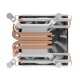 Кулер для процессора/ Gamemax A96 (130W, 4-pin PWM, 36mm, Al/Cu, 4x6mm, 1x90mm, 48.3CFM, 33dBA, 3000RPM, S: 1851/1700/1200/115X, AM5/AM4, black)