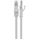 Greenconnect Патч-корд прямой 0.3m, UTP кат.5e, серый, позолоченные контакты, 24 AWG, литой, GCR-LNC03-0.3m, ethernet high speed 1 Гбит/с, RJ45, T568B