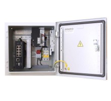 Коммутатор/ OSNOVO Уличный PoE коммутатор с термостабилизацией на базе уличной станции OSNOVO OS-33T1, 6 *10/100Base-T с PoE (до 30W), 2 *10/100Base-T с PoE (до 60W), 1 *10/100/1000Base-T, 2 порт SFP 1000Base-X, суммарно PoE до 240W, IP66