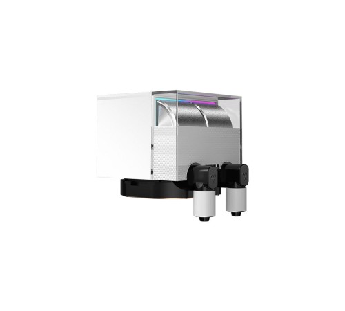 Система охлаждения/ Water Cooling System PCCooler DS360 Display WH (310W, 360mm, LED, White, ARGB Pump/ Fans: 3x120mm, 90.56CFM, 39.8dBA, 2500RPM/ Pump height 65mm, 15dBA, 2600RPM, Rad thickness 27mm/ S: 1851, 1700, 1200, 115X, AM5, AM4)