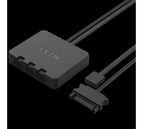 Кулер для корпуса ПК/ Case Cooler NZXT F120 RGB Core Triple Pack (120x120x25mm, 4-pin PWM, RGB, 78.86CFM, 33.88dBA, 1800RPM, Black, 3pcs)