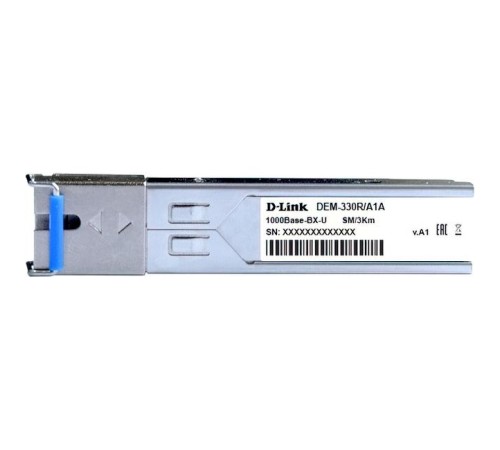 Трансивер/ 330R/3KM WDM SFP Transceiver, 1000Base-BX-U, Simplex SC, TX: 1310nm, RX: 1550nm, Single-mode, 3KM Трансивер/ 330R/3KM WDM SFP Transceiver, 1000Base-BX-U, Simplex SC, TX: 1310nm, RX: 1550nm, Single-mode, 3KM