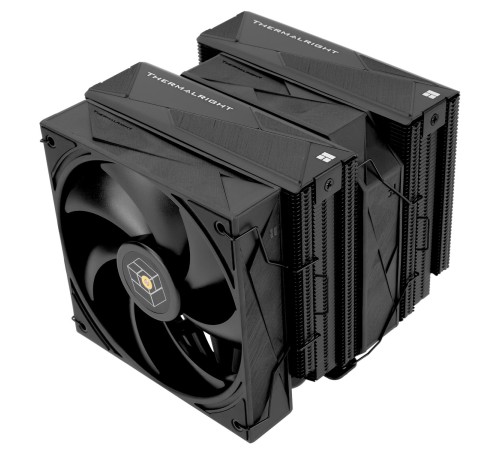Кулер для процессора/ CPU Cooler Thermalright Royal Pretor 130 Black (4-pin PWM, 158mm, Ni/Cu, 6x6mm, 1x120+1x130mm, 80.45CFM/81.88CFM, 29.4dBA/28.3dBA, 2150PM/1750RPM, S: 1200, 1700, 1851, 2011, 2066, 115X, AM4, AM5, black) Кулер для процессора/ CPU Cooler Thermalright Royal Pretor 130 Black (4-pin PWM, 158mm, Ni/Cu, 6x6mm, 1x120+1x130mm, 80.45CFM/81.88CFM, 29.4dBA/28.3dBA, 2150PM/1750RPM, S: 1200, 1700, 1851, 2011, 2066, 115X, AM4, AM5, black)