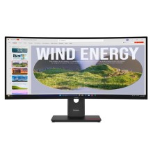Монитор Lenovo ThinkVision T34WD-40 34" 21:9 WQHD (3440x1440) VA, AG, Curved, 4ms, 300N, 1xHDMI 2.1, 1xDP 1.4 (HBR2), 1xUSB-C (DP 1.4 Alt Mode HBR2), 1xRJ45, 3xUSB-A 3.2 Gen 1, LTPS, 1Y ( analog T34w-30 )
