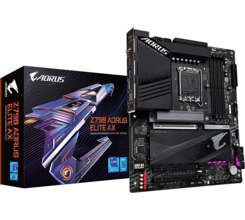 Материнская плата/ MB GIGABYTE INTEL Z790 s1700, 4xDDR5(192GB), HDMI 2.0/DP, 1xPCIe 5.0x16, 1xPCIe 4.0x16, 1xPCIe 3.0x16, 1xLAN (2.5GbE), Wi-Fi, BT, 6xSATA 6Gb/s, 4xM.2, 1xUSB-C, 5xUSB 3.2, 4xUSB 2.0, ATX Материнская плата/ MB GIGABYTE INTEL Z790 s1700, 4xDDR5(192GB), HDMI 2.0/DP, 1xPCIe 5.0x16, 1xPCIe 4.0x16, 1xPCIe 3.0x16, 1xLAN (2.5GbE), Wi-Fi, BT, 6xSATA 6Gb/s, 4xM.2, 1xUSB-C, 5xUSB 3.2, 4xUSB 2.0, ATX