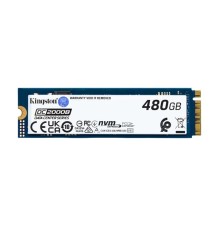Твердотельный накопитель Kingston Enterprise SSD 480GB DC2000B M.2 2280 NVMe Gen4x4 R7000/W800MB/s  3D TLC MTBF 2М 530 000/32 000 IOPS 350,4TBW (Data Center) 3 years