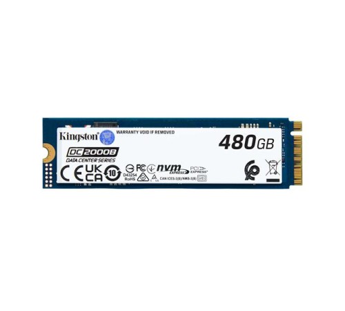 Твердотельный накопитель Kingston Enterprise SSD 480GB DC2000B M.2 2280 NVMe Gen4x4 R7000/W800MB/s 3D TLC MTBF 2М 530 000/32 000 IOPS 350,4TBW (Data Center) 3 years Твердотельный накопитель Kingston Enterprise SSD 480GB DC2000B M.2 2280 NVMe Gen4x4 R7000/W800MB/s 3D TLC MTBF 2М 530 000/32 000 IOPS 350,4TBW (Data Center) 3 years