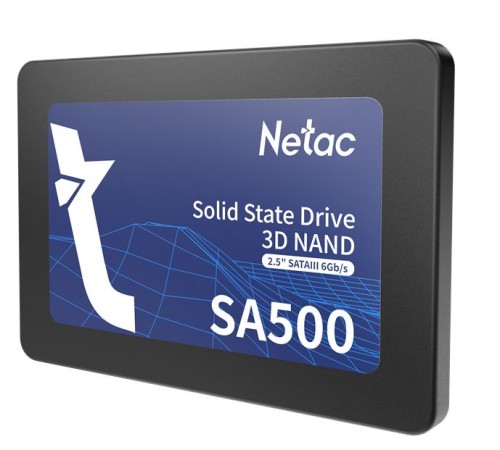 SSD накопитель Netac SSD SA500 480GB 2.5 SATAIII 3D NAND, R/W up to 520/450MB/s, TBW 240TB, 3y wty SSD накопитель Netac SSD SA500 480GB 2.5 SATAIII 3D NAND, R/W up to 520/450MB/s, TBW 240TB, 3y wty