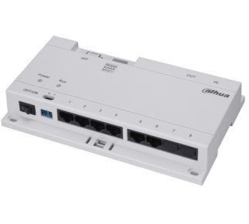Специализированный POE коммутатор; Питание 6 Dahua устройств; Питание: DC 24В; Блок питания в комплекте; Рабочая температура:-10C+55C; Габаритные размеры: 178.8мм x 107.1 мм x 30.3 мм