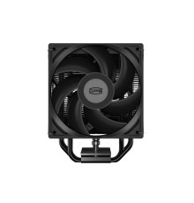 Кулер для процессора/ CPU Cooler PCCooler RT400 Digital BK (230W, 4-pin PWM, LED temp., 152mm, Al/Cu, 4x6mm, 1x120mm, 73.32CFM, 34.9dBA, 2200RPM, S: 1851/1700/1200/115X, AM5/AM4, black)