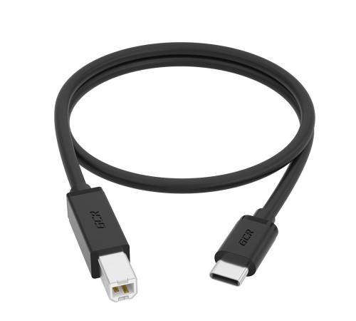 GCR Кабель 1.0m TypeC / USB 2.0 BM, черный, GCR-55251