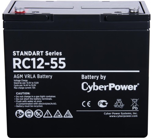 Аккумуляторная батарея SS CyberPower RC 12-55 / 12 В 55 Ач Аккумуляторная батарея SS CyberPower RC 12-55 / 12 В 55 Ач