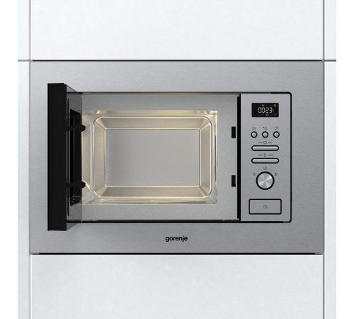Встраиваемые микроволновые печи GORENJE/ Встраиваемые микроволновые печи GORENJE,Электронное управление,Цвет: Нержавеющая сталь,Объем: 20 л,Габаритные размеры (шхвхг): 59,5 × 38,8 × 34,4 см