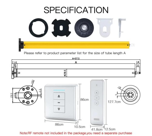 Привод MOES Motor Zigbee, DC 5В, 1600 мА Привод MOES Motor Zigbee, DC 5В, 1600 мА