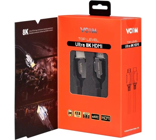 Кабель/ Кабель HDMI 19M/M,ver. 2.1, 8K@60 Hz 3m VCOM <CG864-3M> Кабель/ Кабель HDMI 19M/M,ver. 2.1, 8K@60 Hz 3m VCOM <CG864-3M>