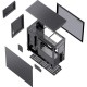 Корпус без блока питания/ Case JONSBO D41 MESH, Midi-Tower, TG, no fan, 1xUSB-A 3.2 + 1xUSB-C 3.2, ATX, mATX Black